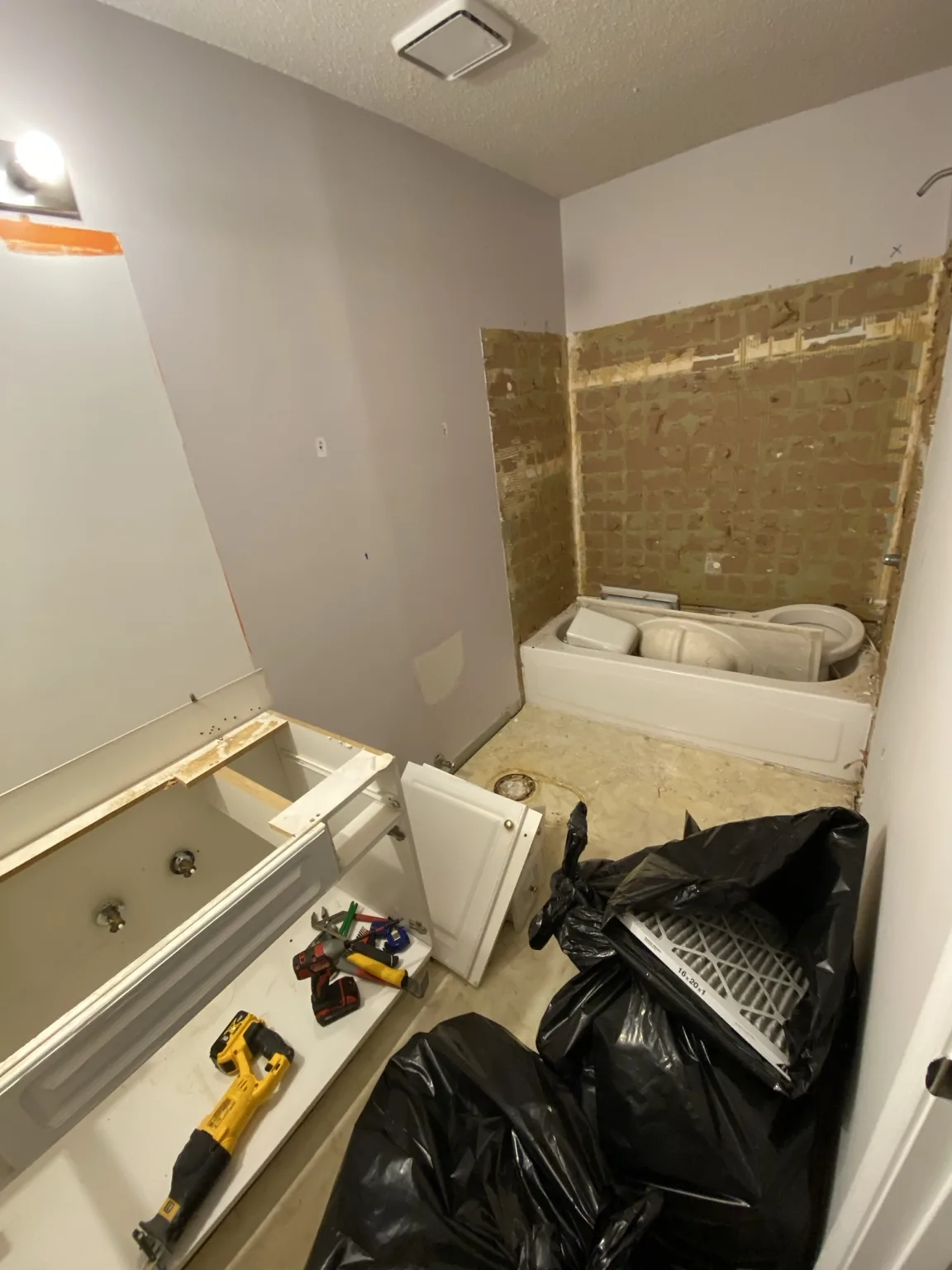 Bathroom before